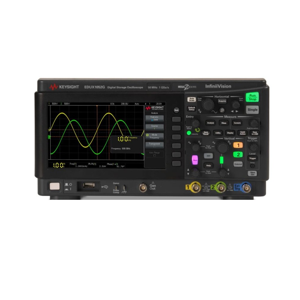 INFINIIVISION 1000X OSCILOSKOP, 2 KANALA, 50 MHz, GENERATOR - EDU SERIJA EDUX1052G