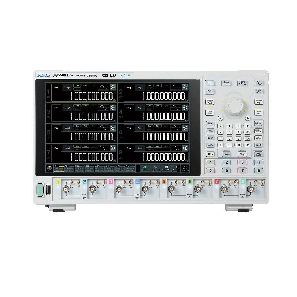 FUNKCIJSKI GENERATOR SERIJE DG5000 Pro, 8 KANALA, 250 MHz