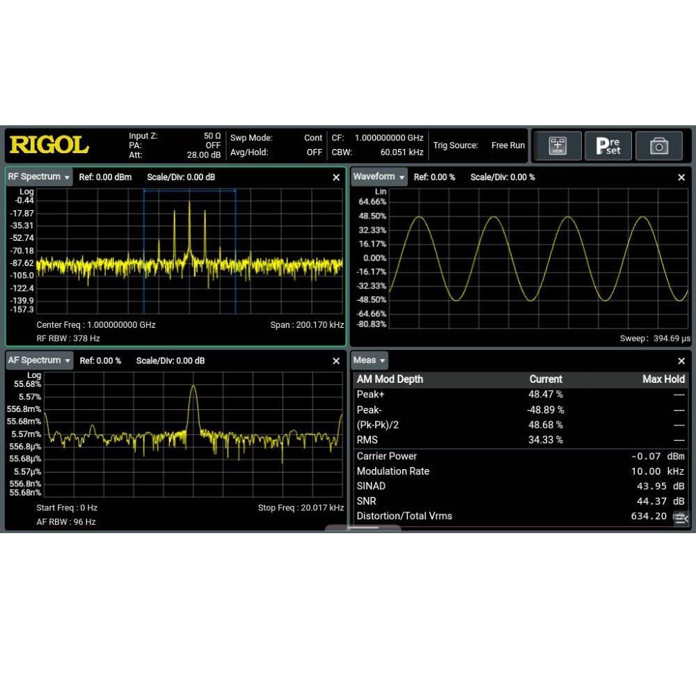 ANALIZATORI SPEKTRA SERIJE RSA800, REAL TIME, OD 4,5 GHz DO 14 GHz - Slika 8